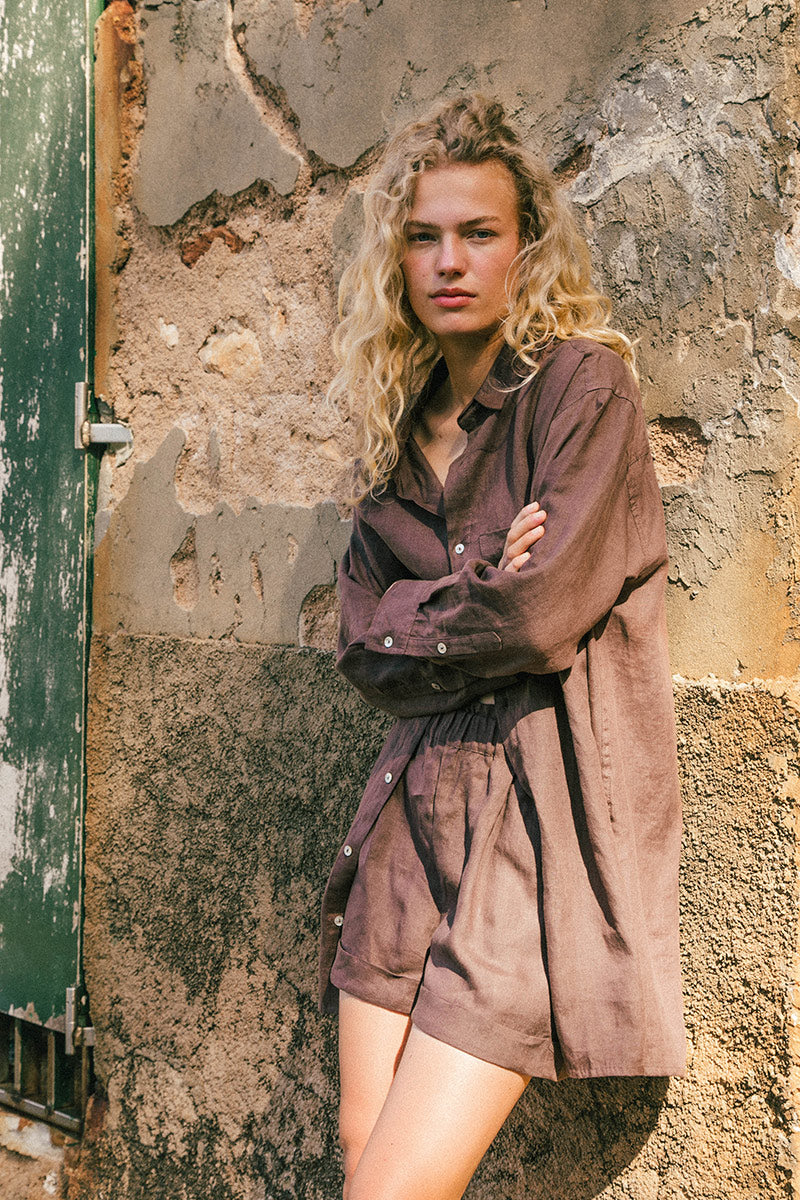 ROVE Women's Linen Shirt Oversized