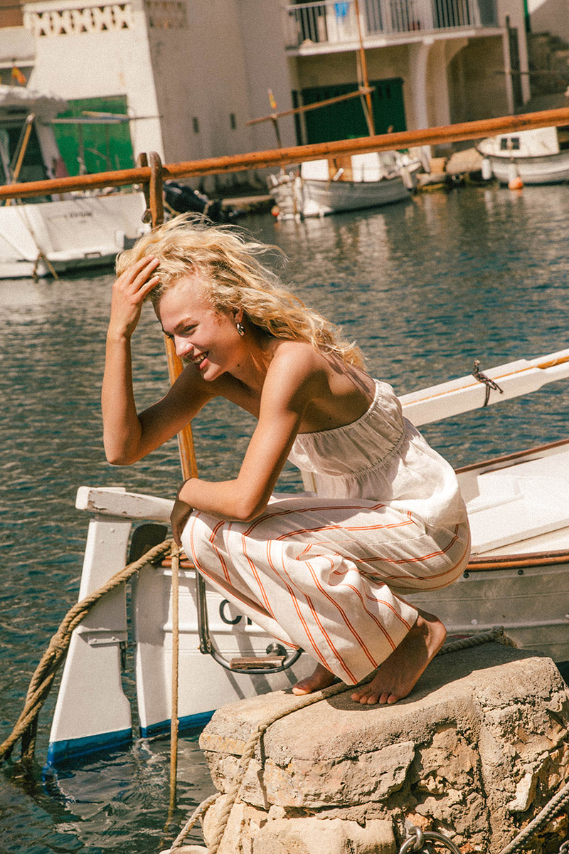 Euro summer gathered strapless top