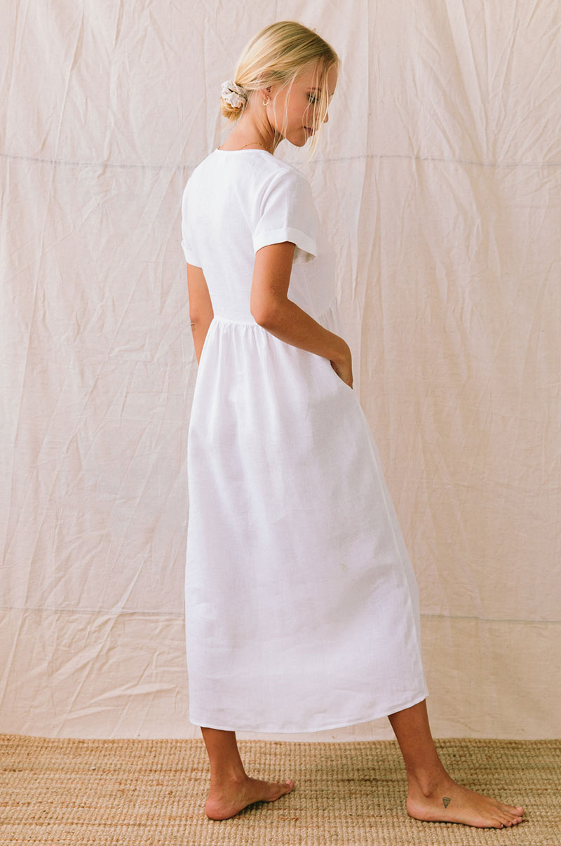 Short sleeve midi dress - capsule wardrobe