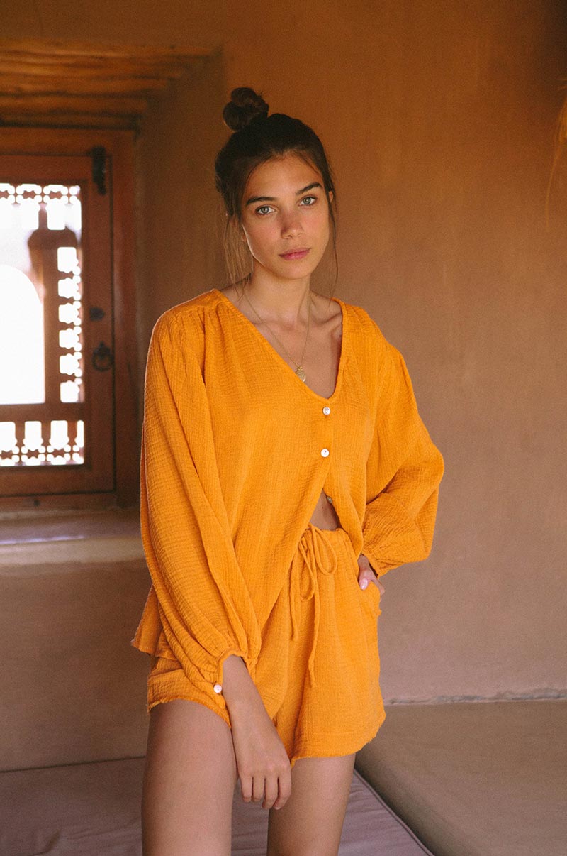 Mango orange sleep set - ethical design